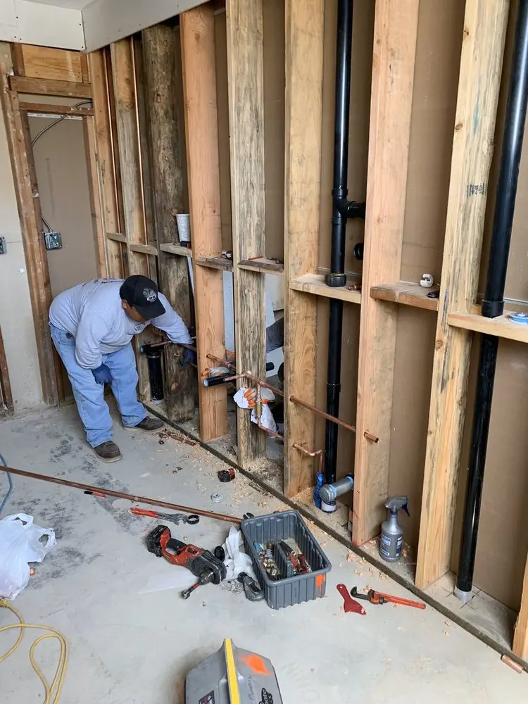 Commercial rough-in plumbing for Trenchless Sewer Repair in Westside